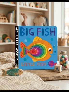 Big Fish Little Fish Board Book - Blue